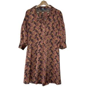 EVA FRANCO BY ANTHROPOLOGIE‎  EDELINE ABSTRACT SHIRTDRESS SIZE 4